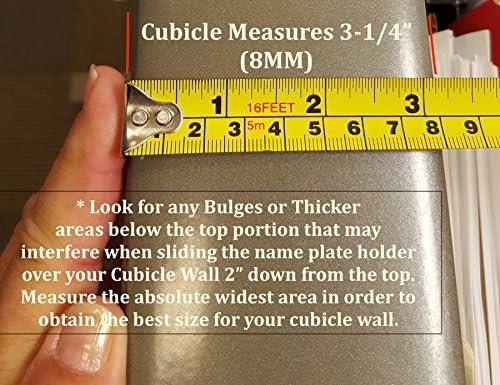 8-1/2" x 2" Double-Sided Cubicle Name Plate Holders 8-1/2" Wide x 2" high x 2" - Image 6