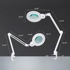 Neatfi XL Bifocal LED Magnifying Lamp, 7-Inch Acrylic Lens, 5D/20D Magnification - Image 8