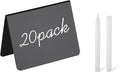 20 Pack 4"x3"Mini Chalkboard Signs by Doloburn