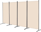 VEVOR Room Divider, 4 Panel Room Divider, Folding Privacy Screen and Portable - Image 9
