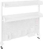 Dlinanta Clamp-On Pegboard Desk Organizer, 2-Tier Clamp On Desk Shelf - Image 6