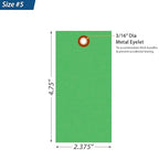 SmartSign 4.75 x 2.375 inch “Green” Blank Tyvek Shipping Tags - Image 3