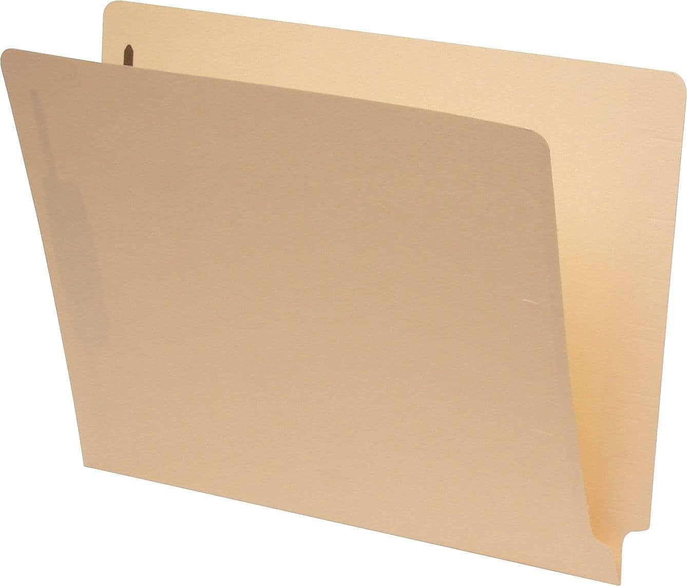 Pendaflex Manila End-Tab Fastener Folders, Letter Size, 2 Fasteners, Manila, Straight Cut, 50/BX (H10U13)