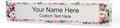 Signs ByLITA Floral Pattern Customized Nameplate | Rose Blush Personalized Full by SignsByLITA
