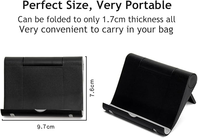 JUSDIQIR Cell Phone Stand for Desk Foldable Cell Phone Holder Desk Tablet - Image 7