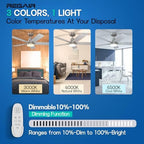 ceiling fan with light 42-inch, remote control reversible shown in use