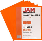 JAM PAPER Laminated Two Pocket Glossy School Folders - Image 6