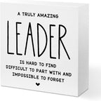 Leader Appreciation Gifts Leadership Gifts, Inspirational Office Decor Wooden by Unknown
