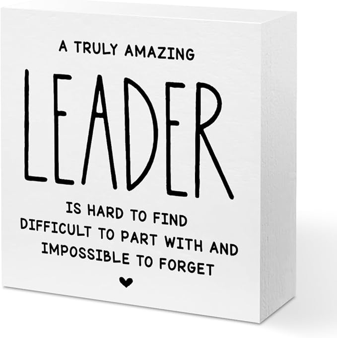 Leader Appreciation Gifts Leadership Gifts, Inspirational Office Decor Wooden by Unknown