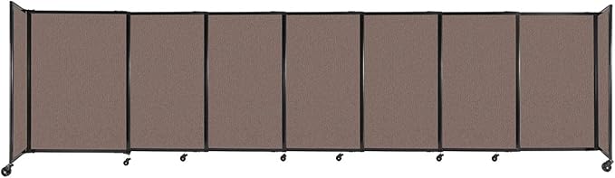Versare Straightwall Sliding Portable Wall Partition | Freestanding Office by VERSARE