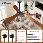 52 inch 3 blade propeller ceiling fans with on a desk or shelf