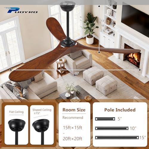 52 inch 3 blade propeller ceiling fans with on a desk or shelf
