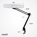 Neatfi XL 2, 200 Lumens LED Task Lamp, 4 Level Brightness, 3 Light Modes - Image 8