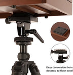 viswin portable plein air easel, pochade box with on a desk or shelf