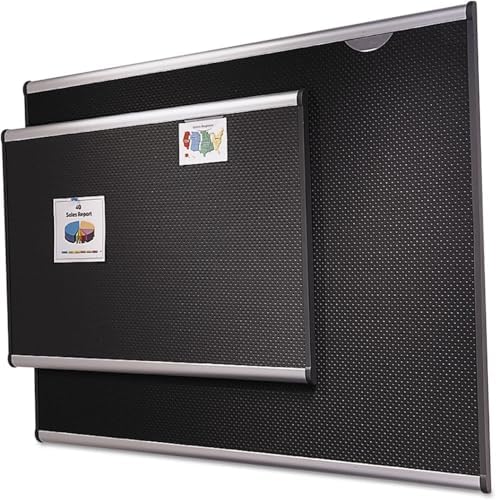 Quartet Bulletin Board, 3' x 2', Embossed, Hi-Density Foam, Aluminum ...