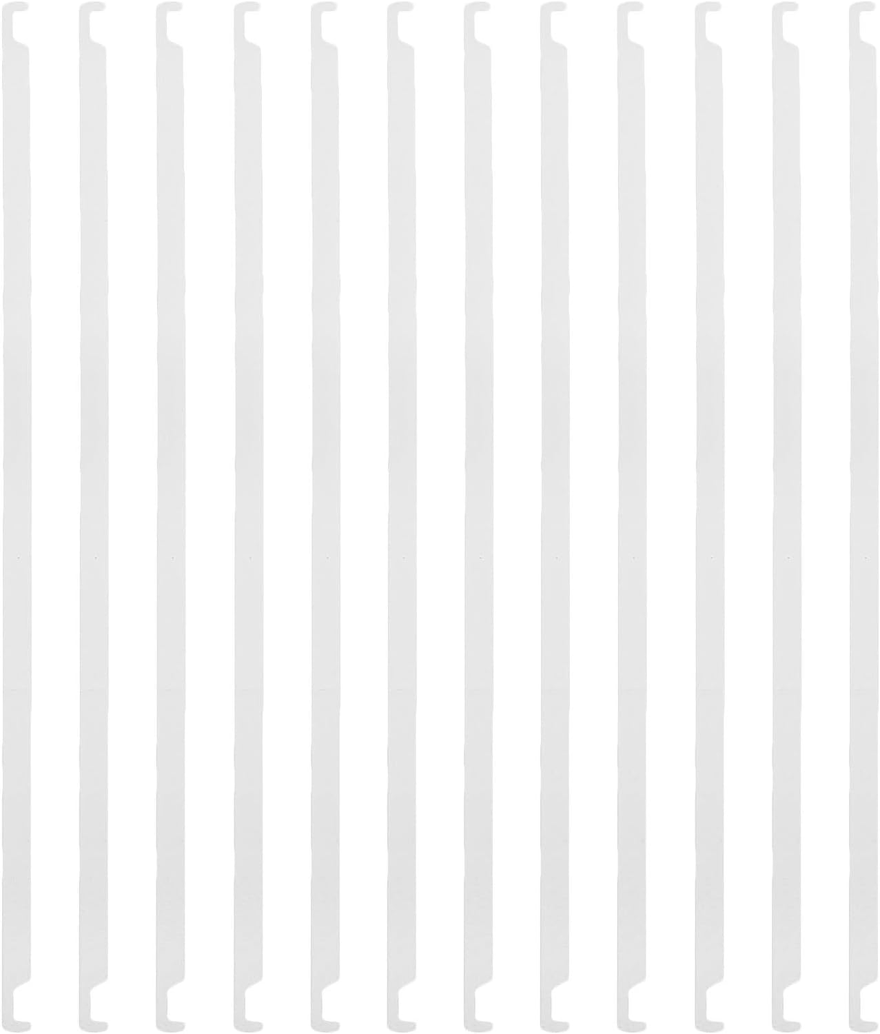 12pcs Metal Hanging File Bars - Folder Metal Rods - Hanging File Rails - Office Supplies for Document Organizer Desktop Folder Hanger Frame