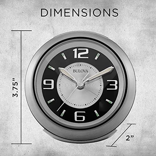 bulova - 3.75" w x 3.75" h b5027 showing dimensions