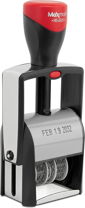 MaxMark Heavy Duty Date Stamp, Large Date Size - Image 2