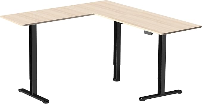 VIVO Electric Corner 63 x 55 inch L-Shaped Standing Desk, Memory Height - Image 9
