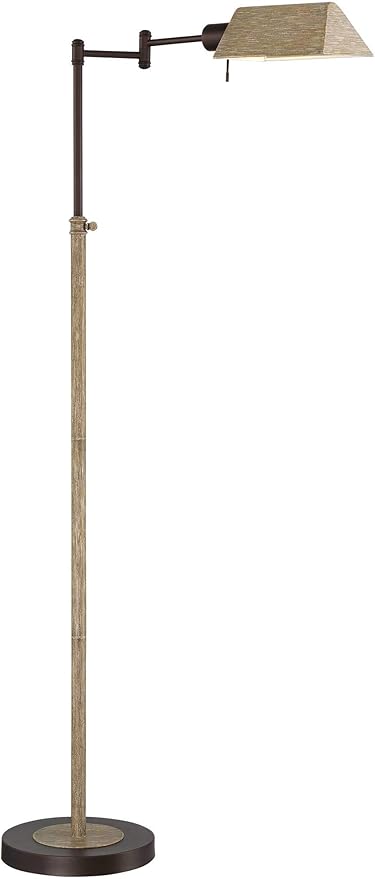 Regency Hill Jenson Rustic Farmhouse Industrial Swing Arm Pharmacy Floor Lamp - Image 8