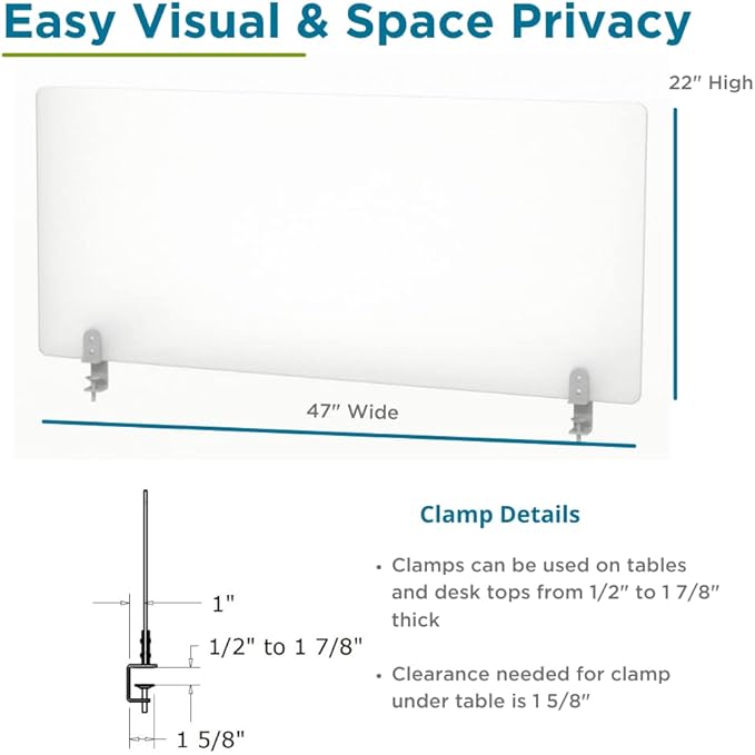 Desk Divider for Students and Desk Privacy Panel. Office Partitions and Ideal - Image 4