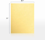 LUXPaper 8.5" x 11" Cardstock | Letter Size | Gold Metallic | 105lb. Cover | 50 - Image 2