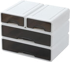 OSteed White Desktop Drawers for Paper, Stackable Office Storage Drawers for