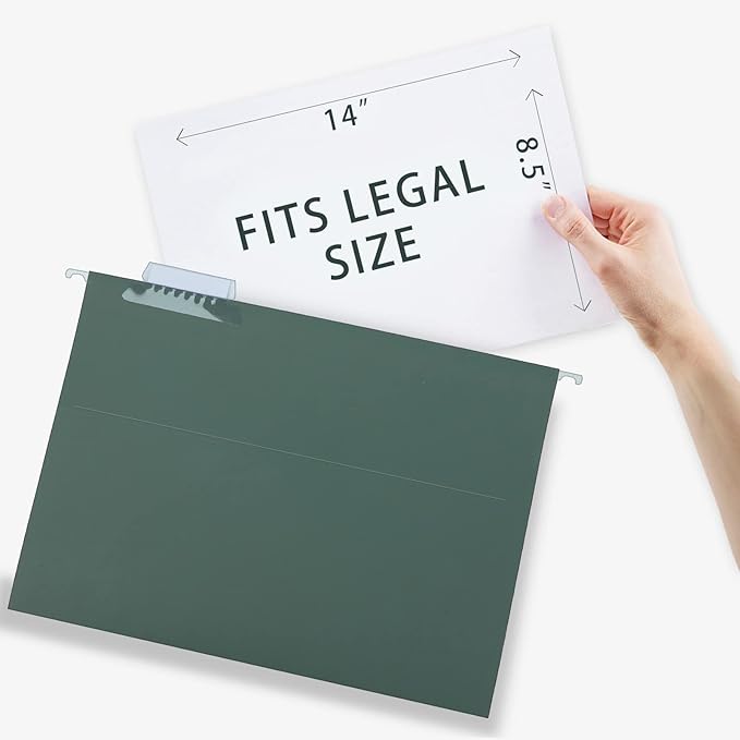 HERKKA Extra Capacity Hanging File Folders, 30 Pack Reinforced Legal Size - Image 3