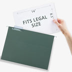 HERKKA Extra Capacity Hanging File Folders, 30 Pack Reinforced Legal Size - Image 3