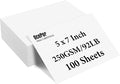 OcePor 100 Sheets Cardstock 5”x 7”, Blank Card Stock 92lb/250gsm, Thick Heavy by OcePor