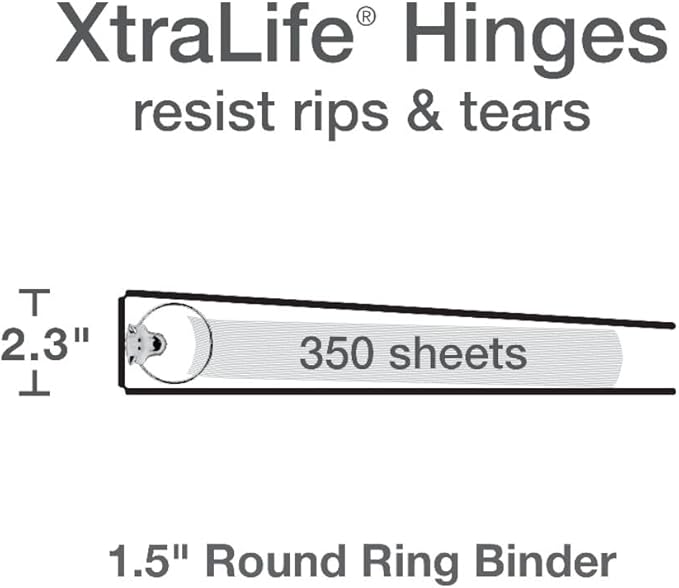 Oxford Cardinal 3 Ring Binders, Binders - Image 2