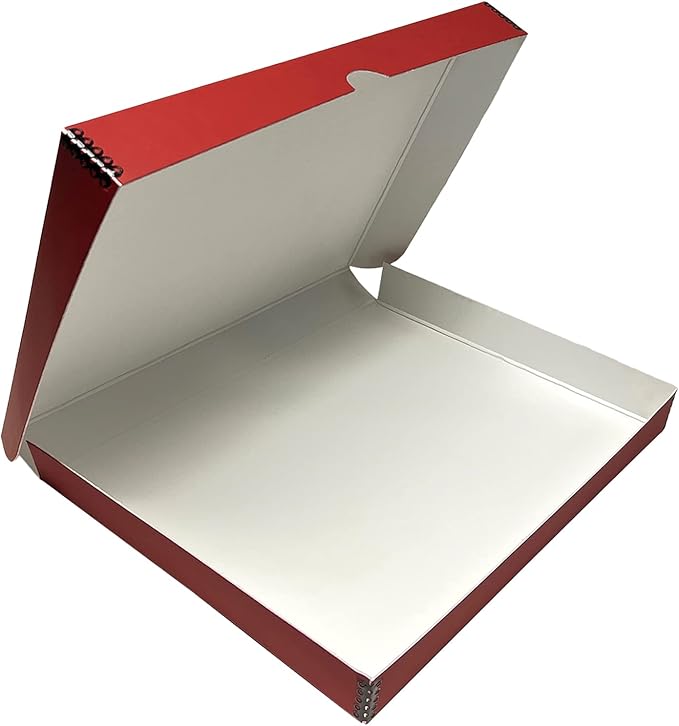 Lineco Folio Storage Box, Faux Leather Cover, Clamshell Design, 9.5x12.5x1.75 by Lineco