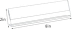 Acrylic 12 Pack Name Plates for Desks, AITEE 2x8 Clear Desk Name Plate - Image 2