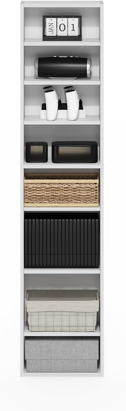 Furinno Indo DVD Shelf, 8-Tier CD Rack, Media Shelf - Image 6