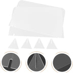 ELAYARD 5pcs Acrylic Desktop Whiteboards Clear Writing Message Boards Simple - Image 2