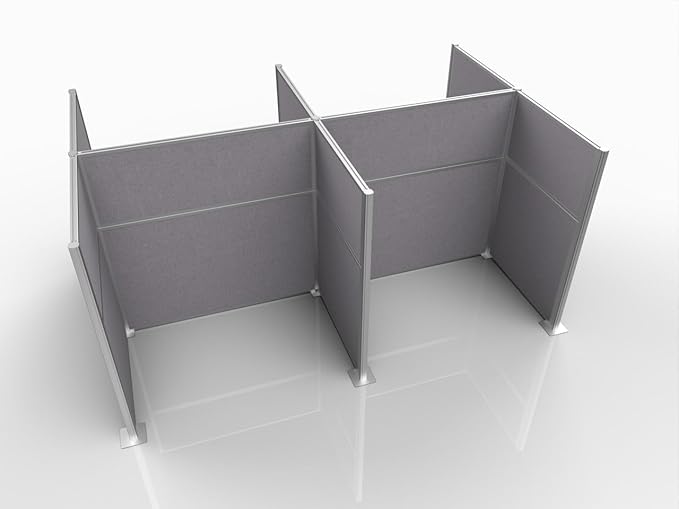 Versare Hush Panel Cubicle Kit | Workstation Partition Walls | Sound Dampening by VERSARE