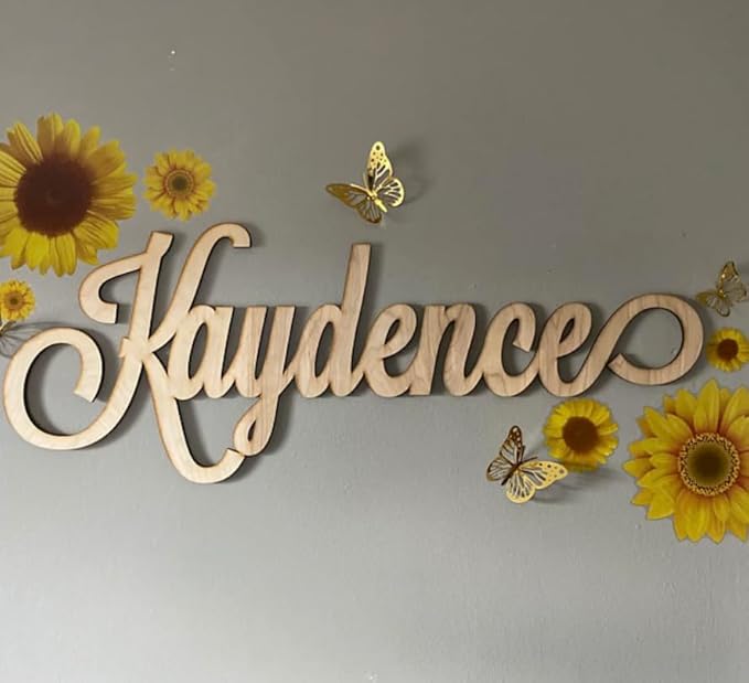 Personalized Wood Sign, Laser Cut. Select Favorite Font, Size and up to 3 Lines - Image 2