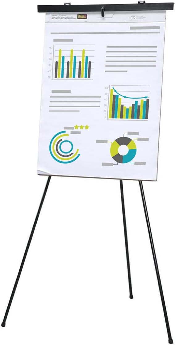 Pack of 10-Lightweight Aluminum Flip-Chart Presentation Easel - Image 6