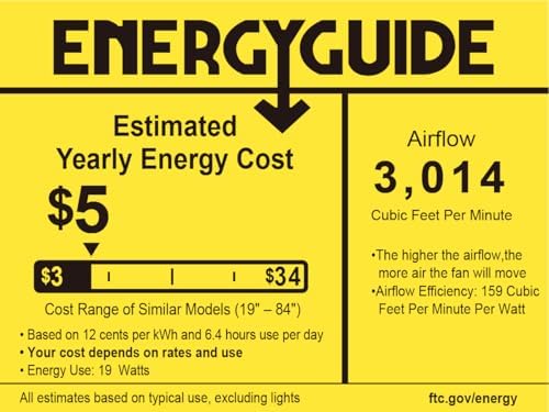 ceiling fan with light 42-inch, remote control reversible on a desk or shelf