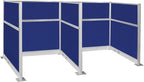 Versare Pre-Configured Hush Panel Electric Cubicle | Workstation Divider Walls by VERSARE