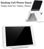 JUSDIQIR Cell Phone Stand for Desk Foldable Cell Phone Holder Desk Tablet - Image 4