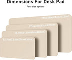 Aothia Leather Desk Pad Protector, Office Desk Mat, Large Mouse Pad, Non-Slip - Image 7