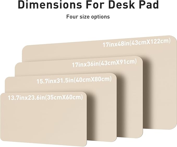 Aothia Non-Slip PU Leather Waterproof Laptop Desk Pad Protector, Blotter Mat - Image 7