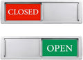 Open Closed Sign for Business Door, Open Signs privacy Slide Door Sign by SXKRHW