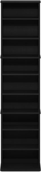 Furinno Jaya DVD Shelf, 9-Shelf Tall Narrow CD Rack, Media Shelf - Image 6