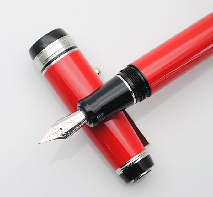 xixixiaozhu Metal Big Fountain Pen Set Medium Nib 0.7mm, Includes Ink Refill - Image 4