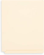 Blue Summit Supplies 50 End Tab Fastener File Folders, Heavy Duty, Manila | Heavy-duty 14pt, reinforced end tab, letter size, 2 prong bonded fasteners, for reports, files, and office records