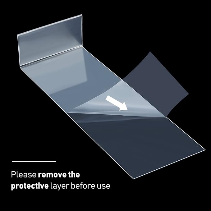 Containlol 15 Pieces Moveable Shelf Label Holders Clear Shelves Tags Moveable - Image 3