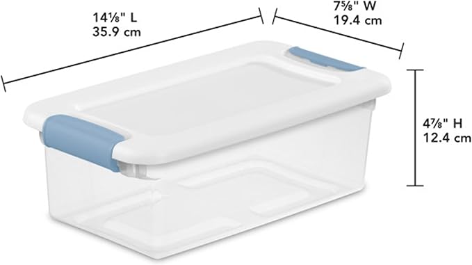 Sterilite 24-Pack Latching Box, Under Bed Storage Bins - Image 2