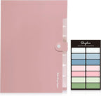 SKYDUE 8 Pockets Expanding File Folders, Accordion Folders, Portable Paper Bill - Image 2
